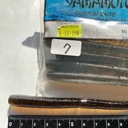 817134 Gary Yamamoto 8 Inch Worm Curly Tail 7 Pieces 194 Watermelon Pepper Gelip - Thumbnail 2