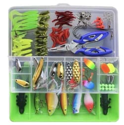 120pcs /set Mixed Fishing Lure Tackle Kit Crank Bait Accessories Lure Box Set - Thumbnail 2
