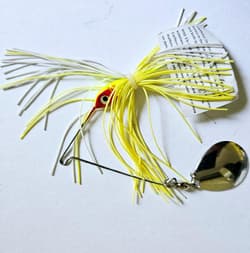 (Lot of 24) Strike King Promo Spinnerbait 1/4 oz Chart/WH Draws Fish to Surface! - Thumbnail 3