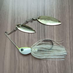 Spinnerbait White/Yellow Db-Spin Lure - Thumbnail 2