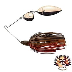 NEW Keitech T-Bone Spinnerbait Tandem Willow TW 1/2oz #511 Green Pumpkin Craw - Thumbnail 1