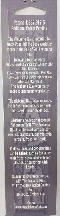 (2) The Alabama Rig Original Andy Poss A-Rig Sexy Shad Brand New In Pack - Thumbnail 5