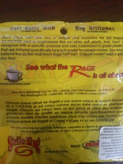 Strike King Rage Tail Slab Crappie Grub 2"  - Thumbnail 6