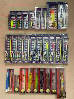 Same-day shipping Seabass lure lucky bag 27 items Blue Blue Megabass Jumprize - Thumbnail 1