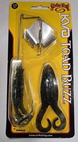 LOT OF 3 STRIKE KING 3/8 OZ KVD TOAD BUZZ BASS BUZZBAIT FISHING LURES 3 COLORS - Thumbnail 7
