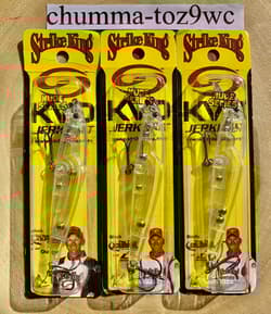 KVDJ200 (Lot Of 3) Suspending Jerkbaits, Strike King, Bass Fishing! NWT! - Thumbnail 4