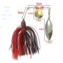 Bass Fishing Lures Spinner Baits Hard Metal Spinnerbait Buzzbait Swimbait Jigs - Thumbnail 2
