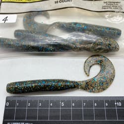 818328 Gary Yamamoto 6 Inch Jumbo Gloves 4 214 Smoke Blue Black Gold Flk Conditi - Thumbnail 2