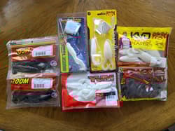 Lot of 7 War Eagle Buzz Toad, Strike King KVD Toad Buzz, Zoom Horny Toad - Thumbnail 1