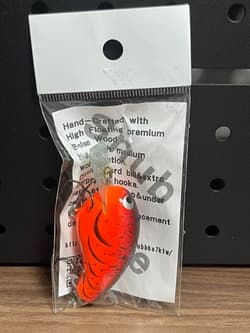 KTWLURES Snubnose M5 Alabama Red Claw Unused Crankbait Mibro - Thumbnail 1