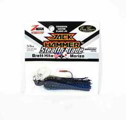 Zman Chatterbait Jackhammer Stealthblade 3/8 Oz Black Blue (4462) - Thumbnail 1