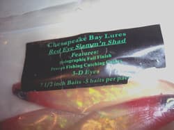 Chesapeake Bay Lure Red Eye Shad 7" Baitfish Umbrella Rig Striper Musky Pike - Thumbnail 5