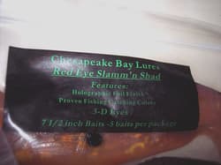 Chesapeake Bay Lure Red Eye Shad 7" Baitfish Umbrella Rig Striper Muskie Pike . - Thumbnail 8