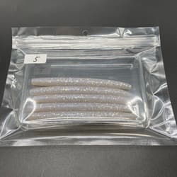 818337 Gary Yamamoto 4 Inch Yama Senko 5 Pieces White Condition B C - Thumbnail 2