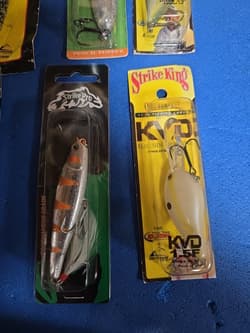 10 MISC Crankbait Fishing Lure Lot. Strike King, Rebel, Cotton Cordell, KVD. Nos - Thumbnail 2