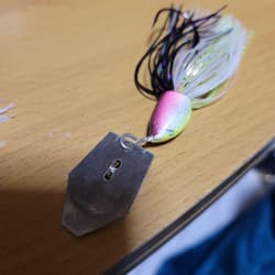 Handmade Chatterbait 1/2oz 2pcs AK Blade, Jackhammer Blade, Used - Thumbnail 2