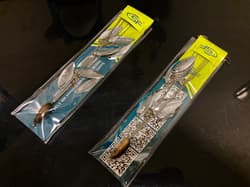 Alabama Rig 2-Piece Set with 8 Spinner Bladees Stealth Jackal Sea Bass - Thumbnail 2