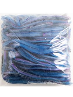 STRIKE KING KVD BULLWORM OPT 100 PACK BULK 8" BW8-273 PRIZM SHAD A1450 FREE SHIP - Thumbnail 1