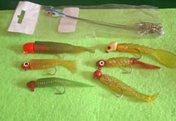 Alabama Umbrella Rig 5 Wire crankbait lure/with 6 Nice Lead Jigs! - Thumbnail 1