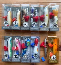 Hatleys Zodiac Lure Set, Vintage 1994, Wooden Balsa, Missing Dog Case - Thumbnail 1