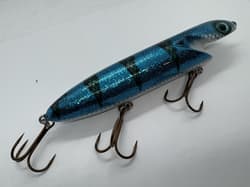 8” Wick Onez Cutty Ice Cold Glitter Perch Jerkbait Crankbait Musky Lure - Thumbnail 5