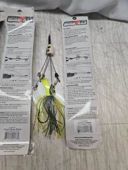 4 Z MAN QUADZILLA Collapsible 4 Arm Spinnerbait Umbrella Rig Fishing Lures  - Thumbnail 7