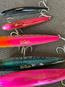 Bundle of 9 saltwater lures including Loaded and Pop Queen - Thumbnail 2