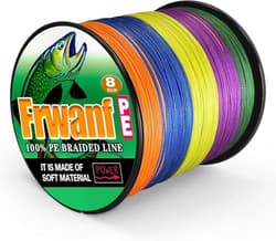 NEW Frwanf Fishing Line 8-Strand Braided PE Line 1000m Size 2 Multicolor for - Thumbnail 2