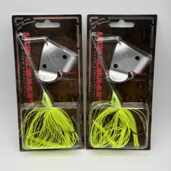 Lot Of 2 Megabass Jamaica Boa (SP-C) Full Chartreuse Buzzbait Topwater - Thumbnail 1