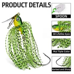 12pcs Weedless Chatterbait - Thumbnail 2
