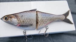 New Texas Swimbaits Gizzard Glide 8" 3.5oz Glide bait Chad Shad Clutch Pizz - Thumbnail 3
