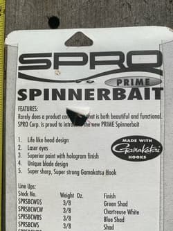 TUFF FIND VINTAGE SPRO 4 BLADE SPINNERBAIT FISHING LURES Discontinued NOS 3/8 OZ - Thumbnail 9