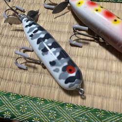 Old Heddon Magnum Torpedo Gray Wakame Small Set of 2 - Thumbnail 6