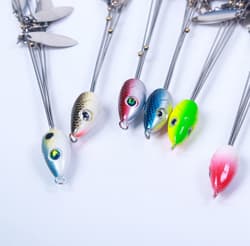 6Pcs Alabama Rig 5 Arms 4 Blades Umbrella Rig Fishing Lures Bait Bass Crappie - Thumbnail 6