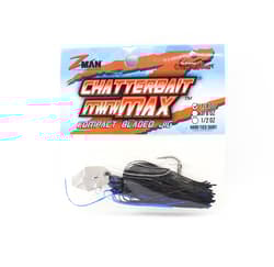 Zman Chatterbait Mini Max Sinking Lure 1/4 Oz Black Blue (7791) - Thumbnail 1