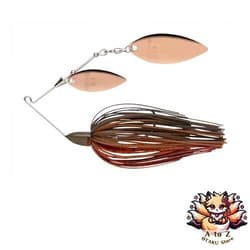 NEW Keitech Baby T-Bone Spinnerbait Double Willow DW 1/4oz #511 Green Pumpkin - Thumbnail 1