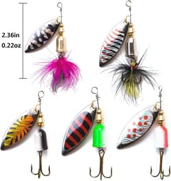 Ultimate 20-Pc Spinnerbait Kit with Visibility-Enhancing UV Reactive Features - Thumbnail 7