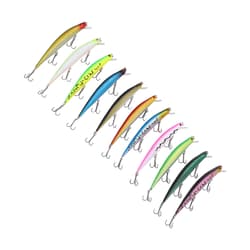 11 Pcs Simulation Minnow Lure Plastic Fishing Bait Fishing Accessories - Thumbnail 9