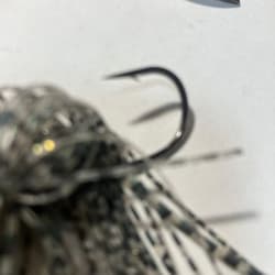 Evergreen D Zone Spinnerbait Double Blade Silver Black Metal Used - Thumbnail 9