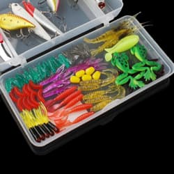Fishing Accessories Tackle Box Spoon Lures Soft Plastic Worms Crankbait Jigs VIB - Thumbnail 4