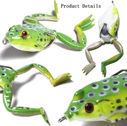 Topwater Frog Lure Set - 5 Realistic Weedless Soft Swimbaits for Bass Fishing - Thumbnail 8