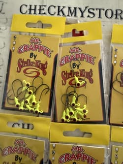 8X Strike King Mr. Crappie Jig Heads 8pk Crappie & Panfish Round Lead Head Jigs - Thumbnail 5