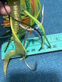 Large Original Chatterbait Green Yellow And Gold Fishing Lure - Thumbnail 3