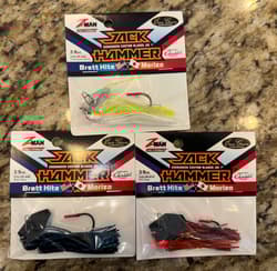 Lot Of 3 Z-Man Evergreen Jack Hammer Chatterbait 3/8 Oz Color #14, 02, & 06 NEW - Thumbnail 2
