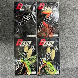 D-ZONE Spinnerbait 1/2oz Set of 4 in 3 Colors Used, Black/Dynamite/DaiGā - Thumbnail 1