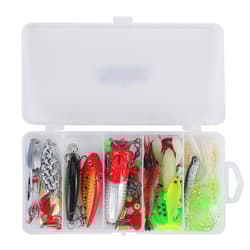 78pcs Lure Fishing Accessories Kit Wobbler Metal Jig Spoons Soft Silicone Bait - Thumbnail 12