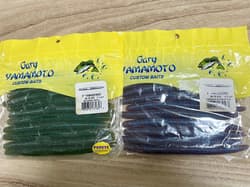 Yamamoto Senko 5 inch Watermelon Gil Cinnamon Red Blue Flake 10pcs 2 packs Gary - Thumbnail 1