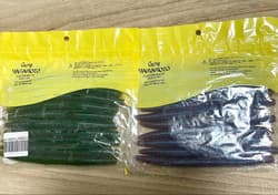 Yamamoto Senko 5 inch Watermelon Gil Cinnamon Red Blue Flake 10pcs 2 packs Gary - Thumbnail 3