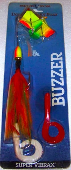 Discontinued Blue Fox Buzzer, Double Musky Buzz, Super Vibrax, 10" Buzzbait - Thumbnail 2