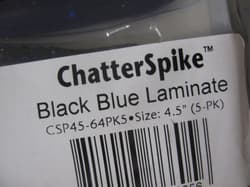 Z-MAN Chatter Spike Black Blue Laminate New Chatterbait Trailer Lures - Thumbnail 2